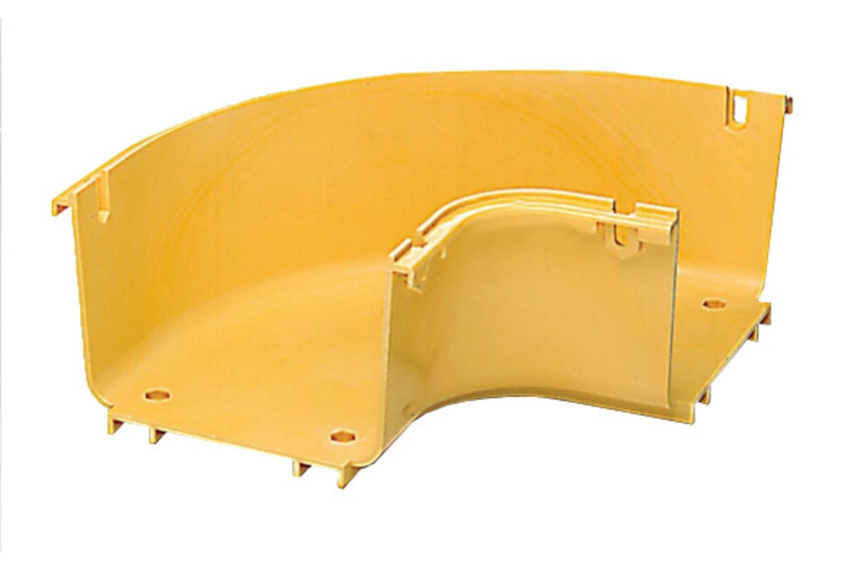 FGS-MH9E-B FiberGuide® 90° Horizontal Elbow, 4x6in, Yellow